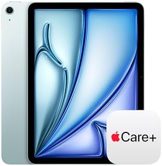 Apple iPad Air de 11 pulgadas (M4): pantalla de retina líquida, 128 GB, cámara frontal/trasera de 12 MP, Wi-Fi 7 con Apple N1, Touch ID, duración de la batería durante todo el día, color azul