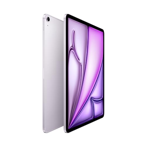 Apple iPad Air 13 inch with M3 chip Built for Apple Intelligence  Liquid Retina Display  128GB  12MP Front/Back Camera  Wi Fi 6E   5G Cellular  Touch ID  All Day Battery Life   Purple