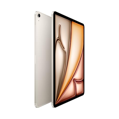 Apple iPad Air 13 inch with M3 chip Built for Apple Intelligence  Liquid Retina Display  512GB  12MP Front/Back Camera  Wi Fi 6E   5G Cellular  Touch ID  All Day Battery Life   Starlight
