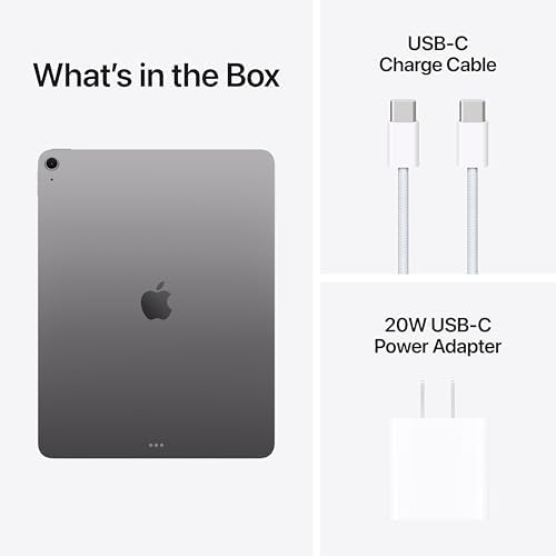 Apple iPad Air 13 inch  M4   Liquid Retina Display  512GB  12MP Front/Back Camera  Wi Fi 7 with Apple N1  Touch ID  All Day Battery Life   Space Gray