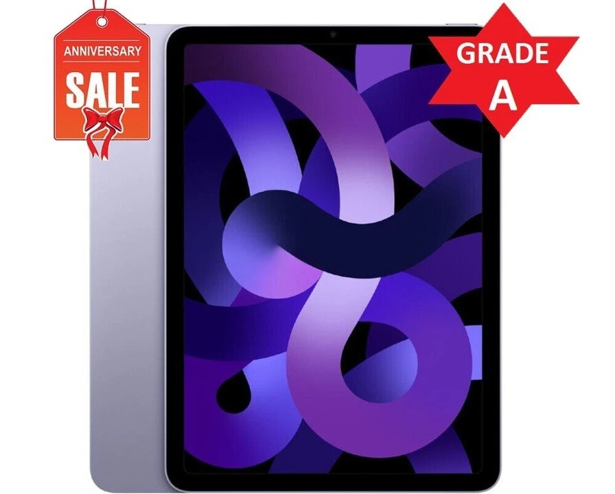 Apple iPad Air 5th Gen  256GB  Wi Fi  10 9in   Purple   Very Good