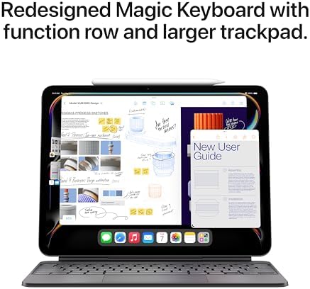 Apple iPad Magic Keyboard Case for iPad Pro 13 inch  M4 and M5   Great Typing Experience  Built in Trackpad  Function Row  US English   Black