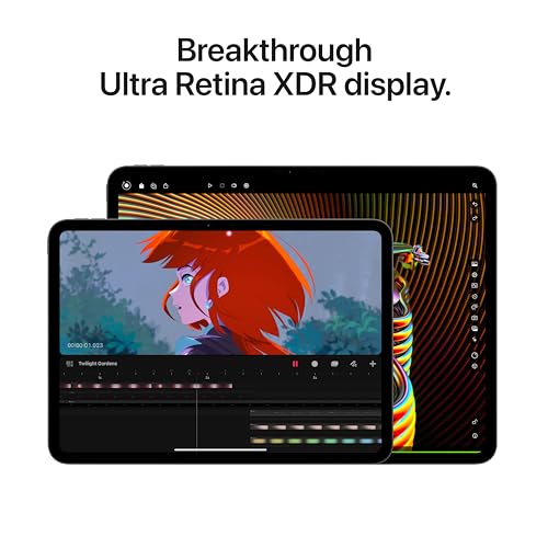 Apple - Tablet iPad Pro de 11 pulgadas con chip M4, para Apple Intelligence, pantalla Ultra Retina XDR, 256GB, cámara frontal y trasera 12 MP, escáner LiDAR, Wi-Fi 6E, Face ID, negro espacial