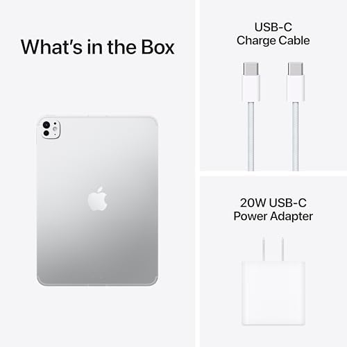 Apple iPad Pro de 11 pulgadas (M5): pantalla Ultra Retina XDR, 256GB, cámara frontal horizontal de 12 MP/cámara trasera de 12 MP, escáner LiDAR, Wi-Fi 7 con Apple N1, Face ID, duración de la batería durante todo el día, color negro espacial