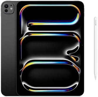 Apple iPad Pro 11 inch  M5   Ultra Retina XDR Display   256GB  LiDAR Scanner  Wi Fi 7 with N1  Face ID   Space Black with Pencil Pro