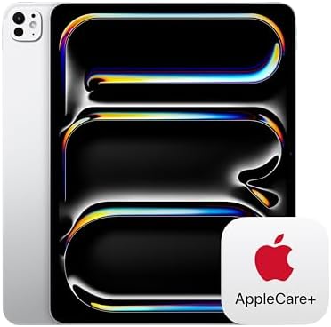 Apple iPad Pro 13 inch  M5   Ultra Retina XDR Display  256GB  12MP Front/Back Camera  Wi Fi 7 with Apple N1   5G Cellular with C1X chip  Face ID   Silver with AppleCare   2 Years 