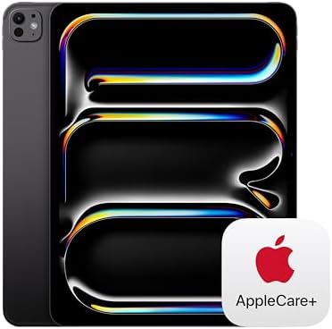 Apple iPad Pro 13 inch  M5   Ultra Retina XDR Display  256GB  Landscape 12MP Front Camera/12MP Back Camera  Wi Fi 7 with Apple N1  Face ID  All Day Battery Life   Silver with AppleCare   2 Years 