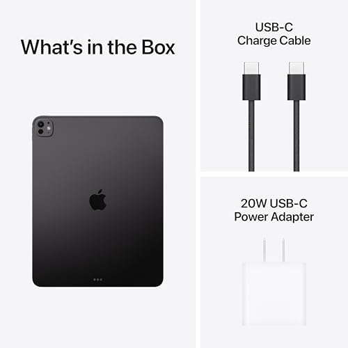 Apple iPad Pro 13 inch  M5   Ultra Retina XDR Display  512GB  Landscape 12MP Front Camera/12MP Back Camera  LiDAR Scanner  Wi Fi 7 with Apple N1  Face ID  All Day Battery Life   Space Black
