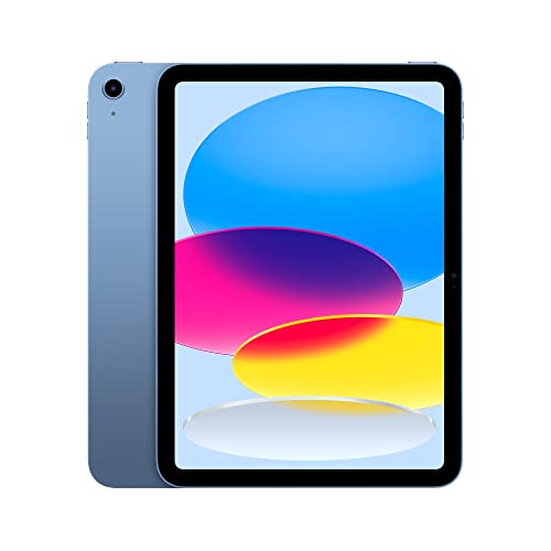 Apple iPad  10th Generation   with A14 Bionic chip  10 9 inch Liquid Retina Display  256GB  Wi Fi 6  12MP front/12MP Back Camera  Touch ID  All Day Battery Life   Blue
