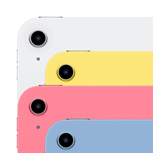 Apple iPad (10ª generación): con chip A14 Bionic, pantalla de retina líquida de 10.9 pulgadas, 256 GB, Wi-Fi 6, cámara frontal de 12 MP/trasera de 12 MP, Touch ID, duración de la batería durante todo