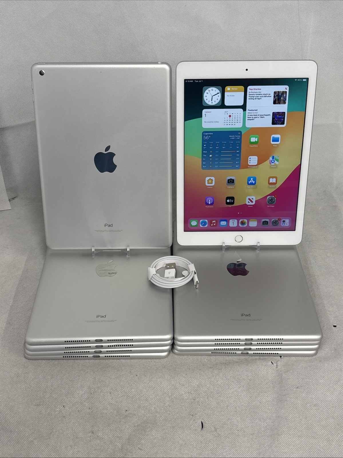 Apple iPad  6th Generation    32GB   Wi Fi  9 7in   Silver  Lot of 10