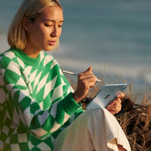 Apple iPad mini  A17 Pro   Apple Intelligence  8 3 inch Liquid Retina Display  128GB  Wi Fi 6E  12MP Front/12MP Back Camera  Touch ID  All Day Battery Life   Blue