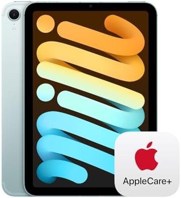 Apple iPad mini (A17 Pro): Apple Intelligence, pantalla de retina líquida de 8.3 pulgadas, 128 GB, Wi-Fi 6E, cámara frontal de 12 MP/trasera de 12 MP, Touch ID, duración de la batería durante todo el día, color azul