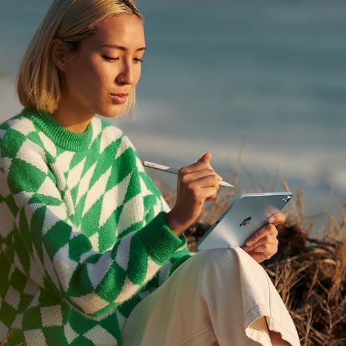 Apple iPad mini  A17 Pro   Apple Intelligence  8 3 inch Liquid Retina Display  128GB  Wi Fi 6E  12MP Front/12MP Back Camera  Touch ID  All Day Battery Life   Blue