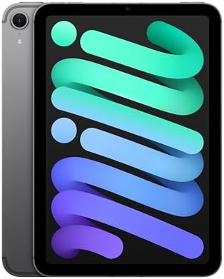 Apple iPad mini  A17 Pro   Apple Intelligence  8 3 inch Liquid Retina Display  128GB  Wi Fi 6E  12MP Front/12MP Back Camera  Touch ID  All Day Battery Life   Space Gray