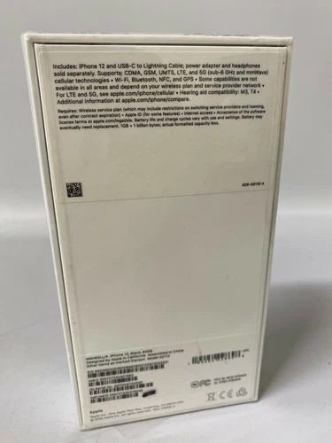 Apple iPhone 12   64 GB   Black  Unlocked 