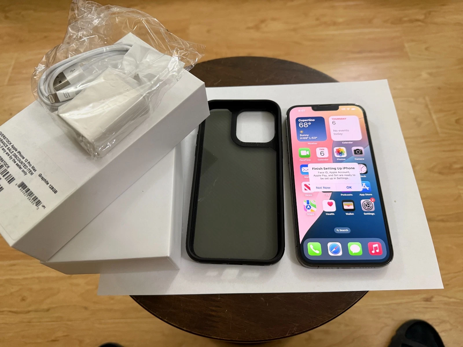 Apple iPhone 13 Pro Max 128G GRAY FACTORY UNLOCKED Pristine DUAL SIM  bundle