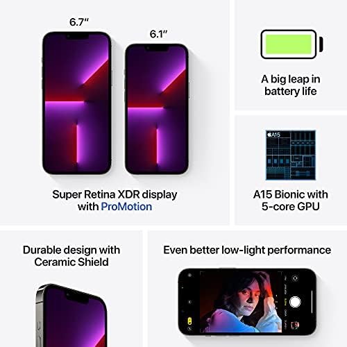 Apple iPhone 13 Pro  256GB  Graphite   Unlocked  Renewed Premium 