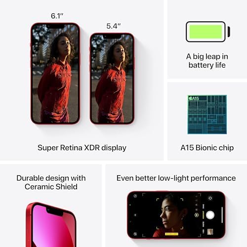 Apple iPhone 13  512GB  PRODUCT RED   Locked to Verizon  Renewed 