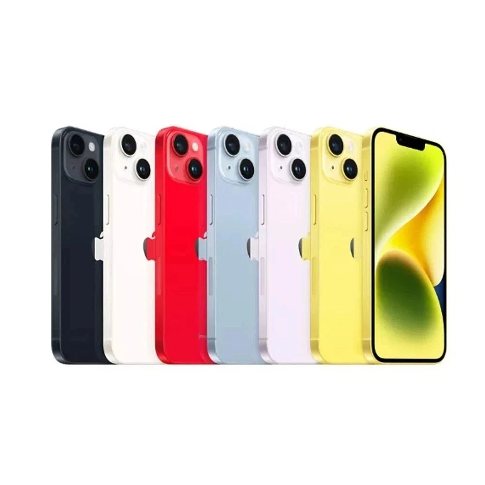 Apple iPhone 14 128/256/512GB Unlocked Good All Colors Good - Refurbished Midnight, 128GB