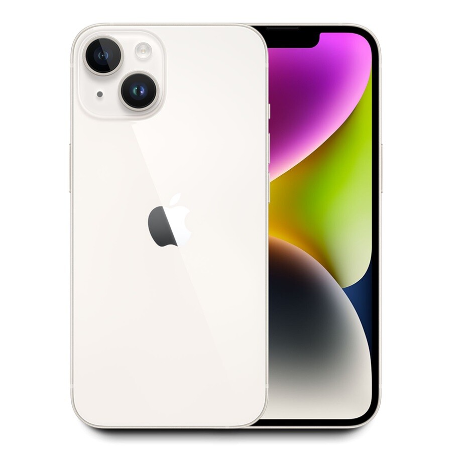 Apple iPhone 14 128GB Unlocked 6 1"    Starlight  A2649 w/1 Year Warranty