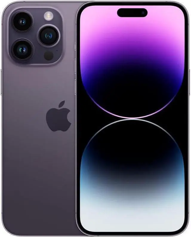 Apple iPhone 14 PRO MAX 128GB Fully Unlocked Deep Purple  Refurbished Very Good