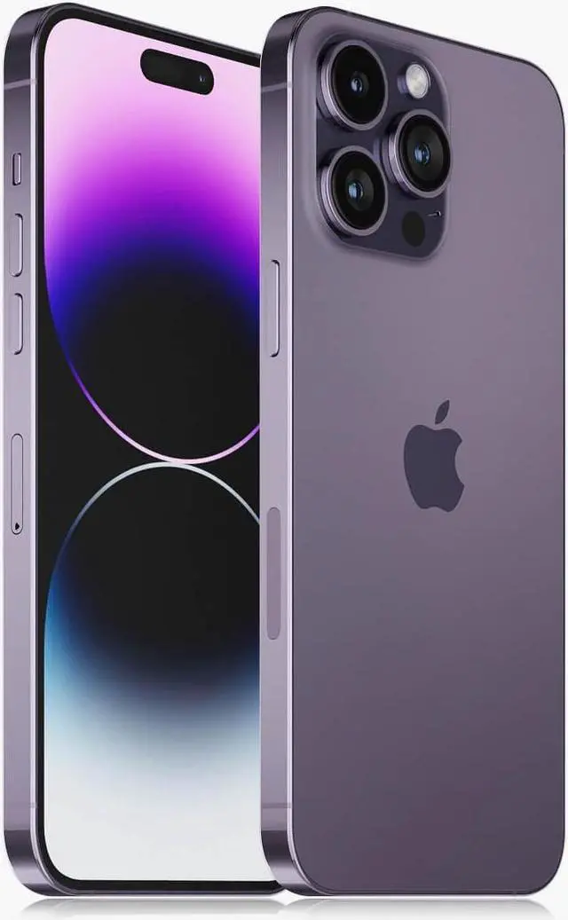 Apple iPhone 14 PRO MAX 128GB Fully Unlocked Deep Purple  Refurbished Very Good
