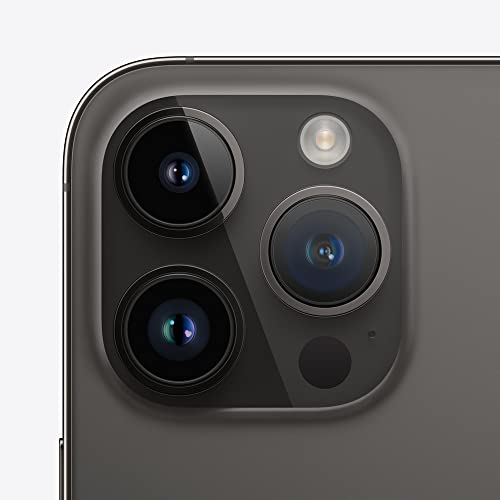 Apple - iPhone 14 Pro, 256 GB, negro espacial, desbloqueado (reacondicionado).