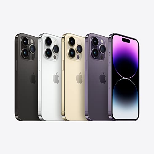 Apple - iPhone 14 Pro, 256 GB, negro espacial, desbloqueado (reacondicionado).