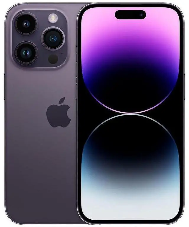 Apple iPhone 14 Pro de 256 GB, totalmente desbloqueado, morado oscuro (calidad A) (actualizado)