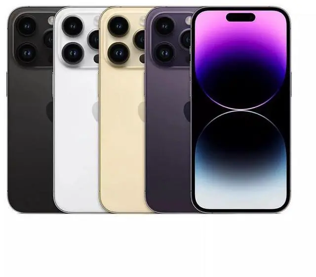 Apple iPhone 14 Pro de 256 GB, totalmente desbloqueado, morado oscuro (calidad A) (actualizado)
