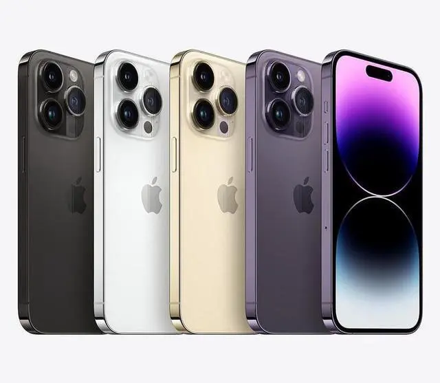 Apple iPhone 14 Pro de 256 GB, totalmente desbloqueado, morado oscuro (calidad A) (actualizado)