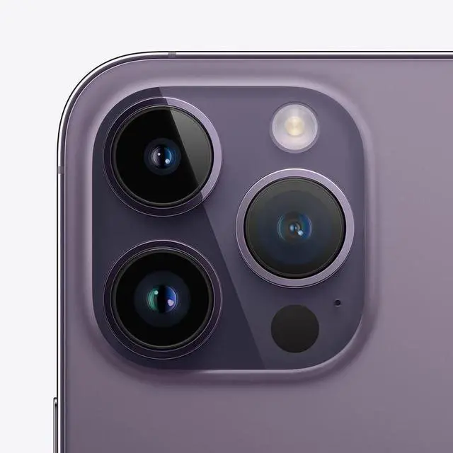 Apple iPhone 14 Pro de 256 GB, totalmente desbloqueado, morado oscuro (calidad A) (actualizado)