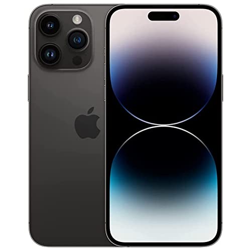 Apple iPhone 14 Pro Max  128GB  Space Black   Unlocked  Renewed 