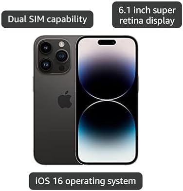 Apple iPhone 14 Pro  256GB  Silver   Unlocked  Renewed 