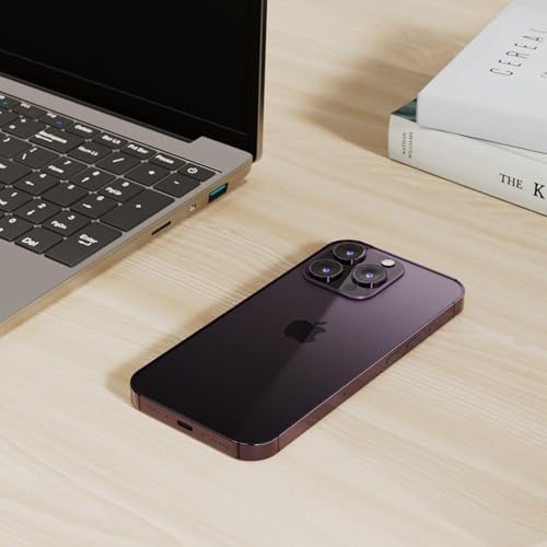 Apple iPhone 14 Pro (renovado), 128 GB, morado profundo - desbloqueado