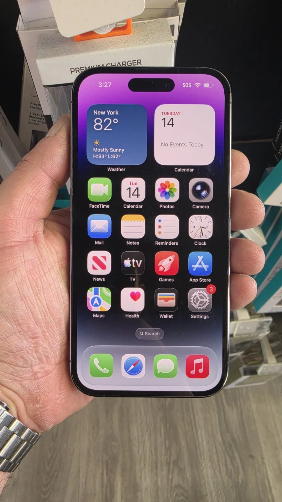 Apple iPhone 14 Pro   128 GB   Deep Purple  Unlocked    Fully Functional   Read