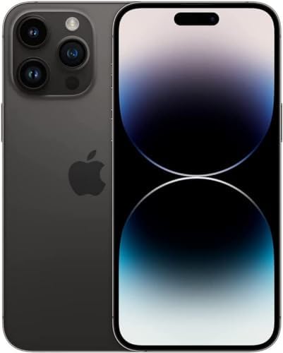 Apple iPhone 14 Pro Max  128GB  Space Black   Unlocked  Renewed 