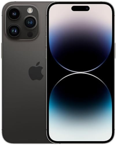 Apple iPhone 14 Pro Max  128GB  Space Black   Unlocked  Renewed 