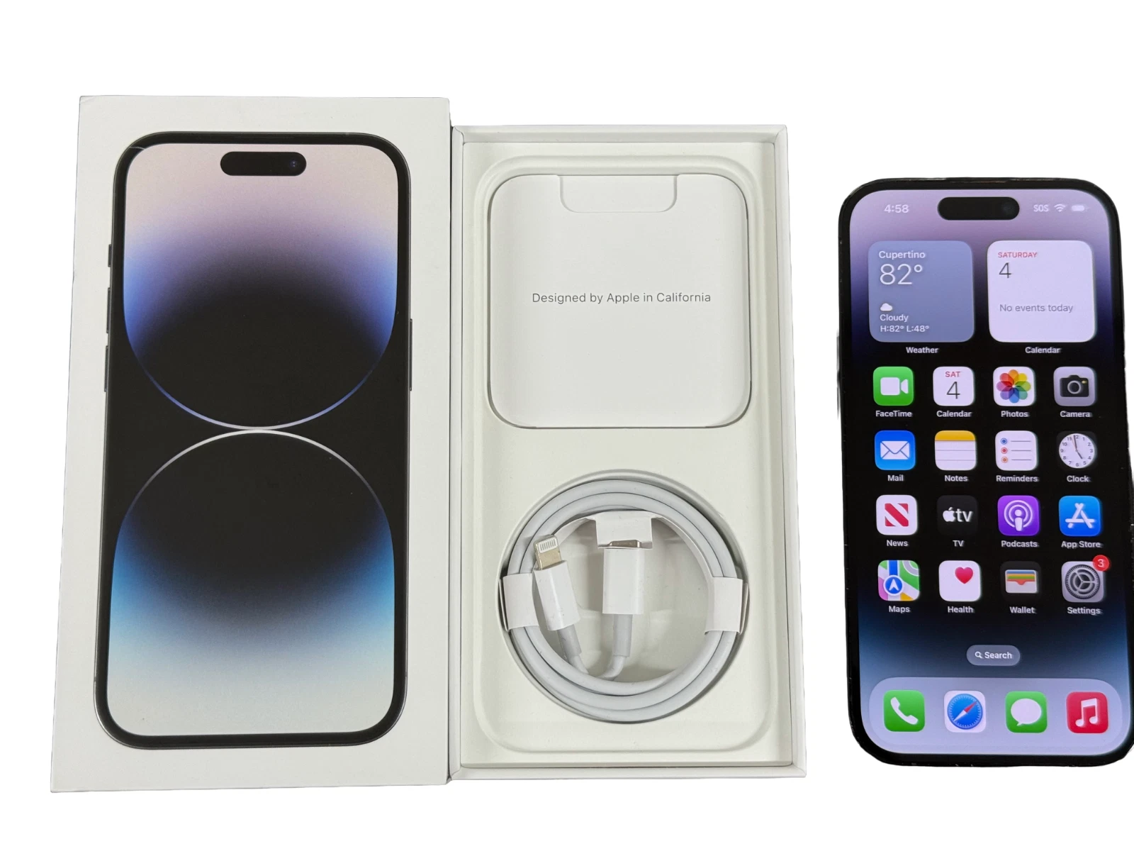 Apple iPhone 14 Pro Max 128GB Network Unlocked Open Box Space Black