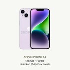 Apple iPhone 14 - 128 GB - Desbloqueado - Buen estado - Mensaje en pantalla del mercado de accesorios