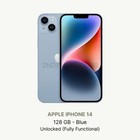 Apple iPhone 14 - 128 GB - Desbloqueado - Buen estado - Mensaje en pantalla del mercado de accesorios