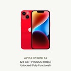 Apple iPhone 14 - 128 GB - Desbloqueado - Buen estado - Mensaje en pantalla del mercado de accesorios