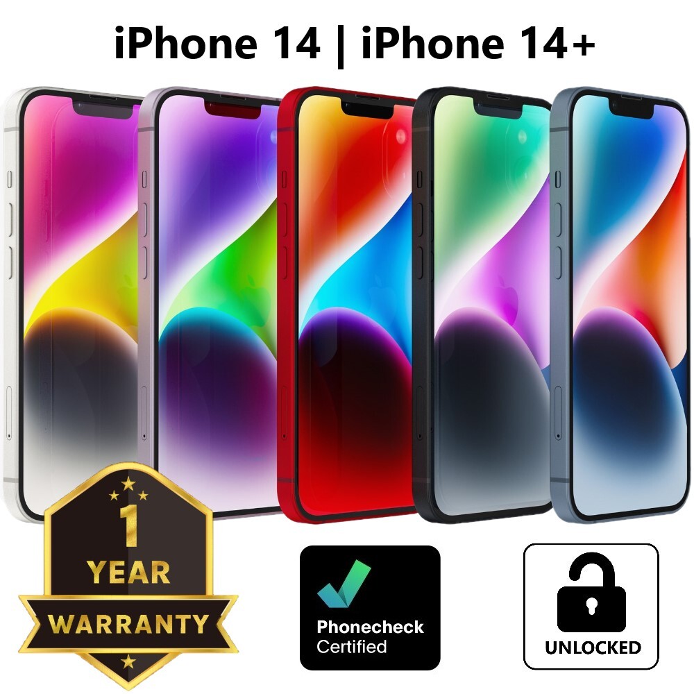 Apple iPhone 14   14 Plus 128GB   256GB   512GB Unlocked T Mobile AT&T Excellent