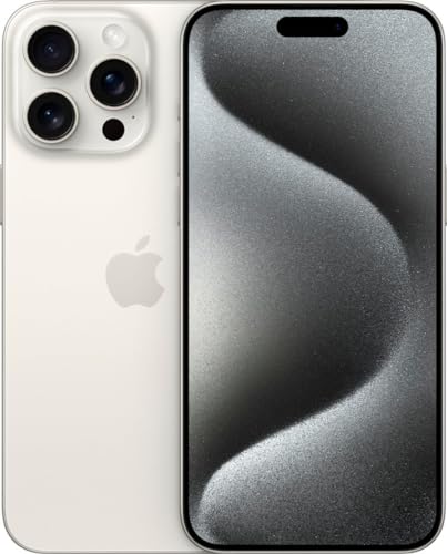 Apple iPhone 15 Pro Max  512GB  White Titanium   Unlocked  Renewed 