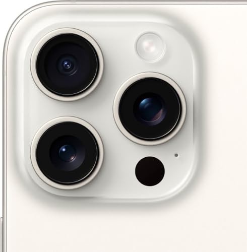 Apple iPhone 15 Pro Max  512GB  White Titanium   Unlocked  Renewed 