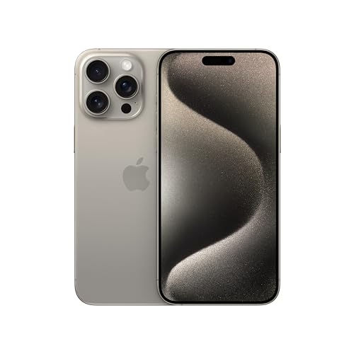 Apple iPhone 15 Pro Max, 512 GB, titanio natural - GSM Carriers (renovado Premium)
