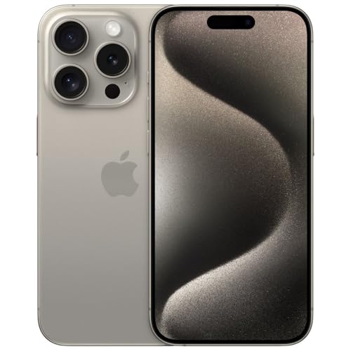 Apple iPhone 15 Pro Max  512GB  Natural Titanium   Unlocked  Renewed 