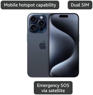 Apple iPhone 15 Pro Max  512GB  Natural Titanium   Unlocked  Renewed 