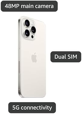 Apple iPhone 15 Pro  US Version  1TB  Black Titanium   Unlocked  Renewed Premium 